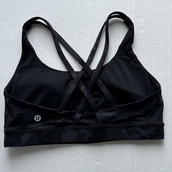 Lululemon Energy Bra Medium Support B–C Cup Yoga Running Hiking Sports Bra Sz 8 - Picture 2 of 11